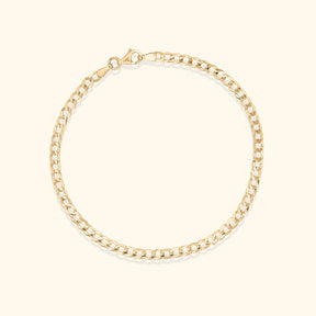 14K Gouden armband | Gourmet 3.3 mm | 19 cm